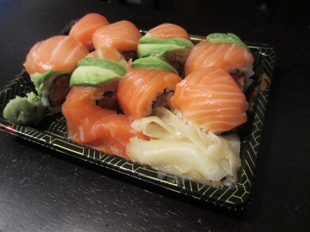 Salmon and Avocado Sushi