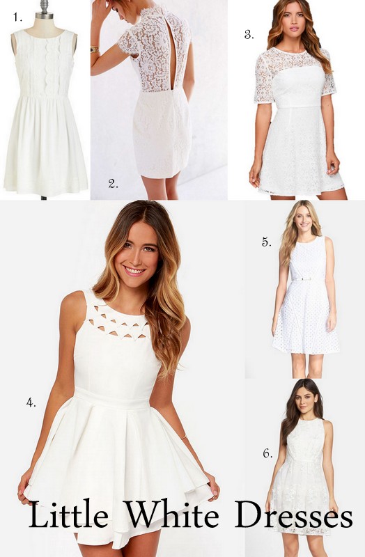 6 Women’s Little White Dresses