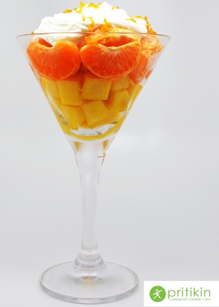Candy Corn Fruit Cup