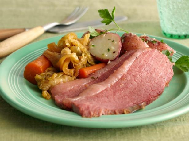 Corned Beef and Cabbage with Herb Buttered Potatoes