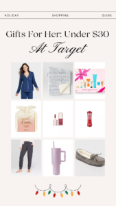 Target Gift Guide for Her $30 and under
